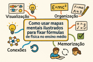 Como usar mapas mentais ilustrados para fixar fórmulas de física no ensino médio