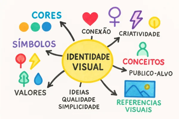 Mapa-mental-feito-a-mao-para-criacao-de-identidade-visual-com-cores-e-simbolos