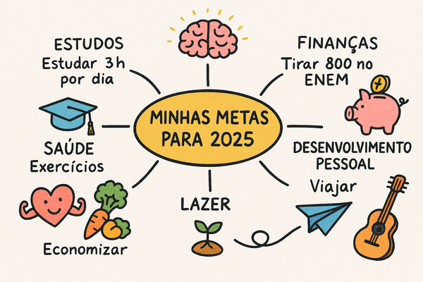 Mapa-mental-para-planejamento-de-metas-anuais-com-desenhos-inspiradores