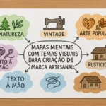 Mapas-mentais-com-temas-visuais-para-criacao-de-identidade-de-marca-artesanal